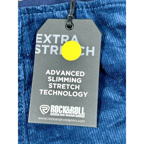Rock And Roll Denim Bargain Bell Pants Women's 27x34 Pull On Flare Corduroy - Picture 4 of 13